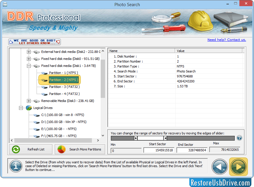 DDR Professional - Data Recovery Software